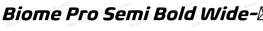 Biome Pro Semi Bold Wide字体转换